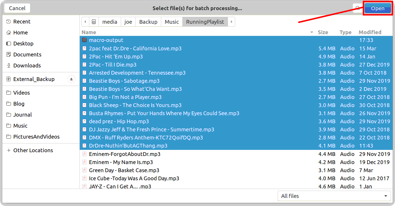 Audacity Macro - MP3 Conversion