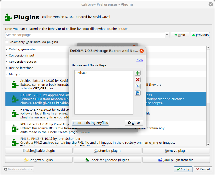 Importing KeyFile